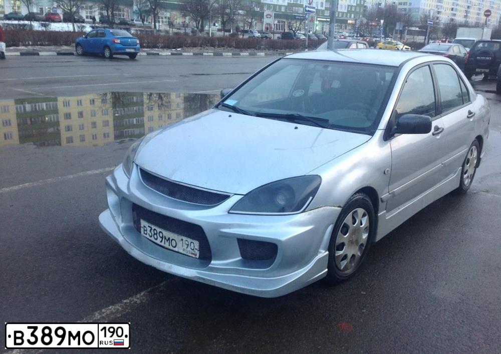 Фото автомобиля MITSUBISHI LANCER, 2006 — госномер А890ТР123. Цвет: Серебристый