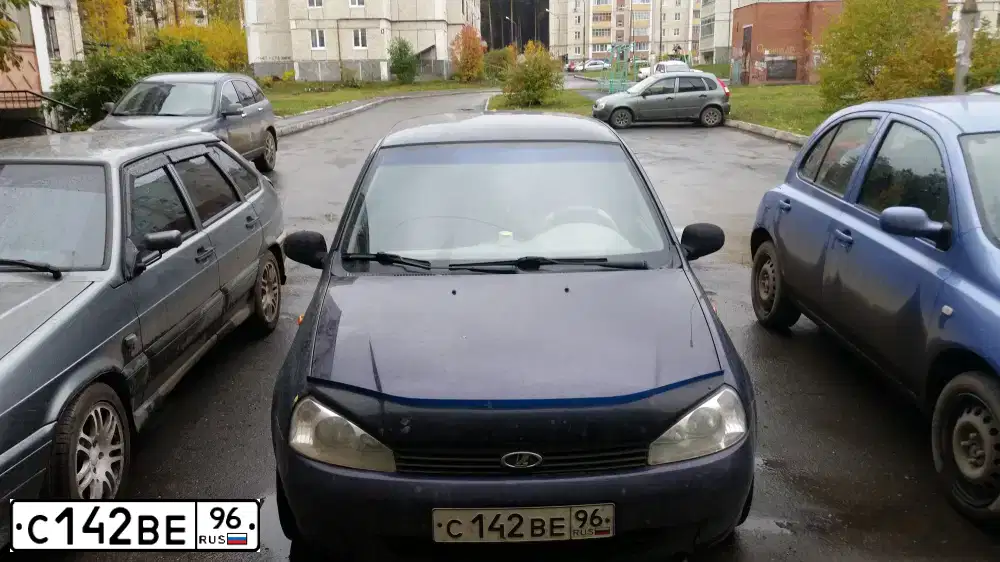Фото автомобиля LADA 1119 KALINA, 2007 — госномер С142ВЕ96. Цвет: ФИОЛЕТОВЫЙ
