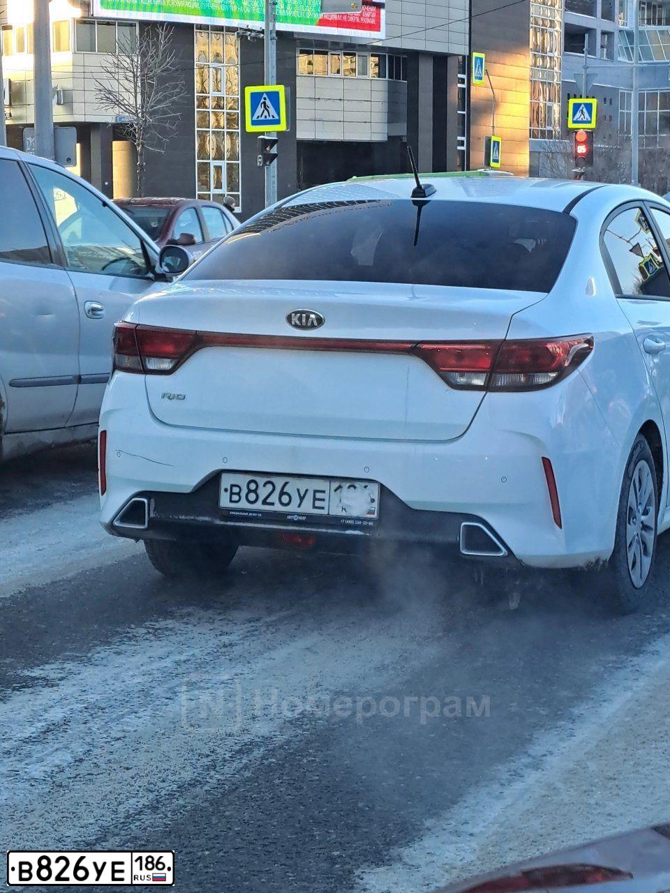 Фото автомобиля KIA RIO, 2021 — госномер В826УЕ186