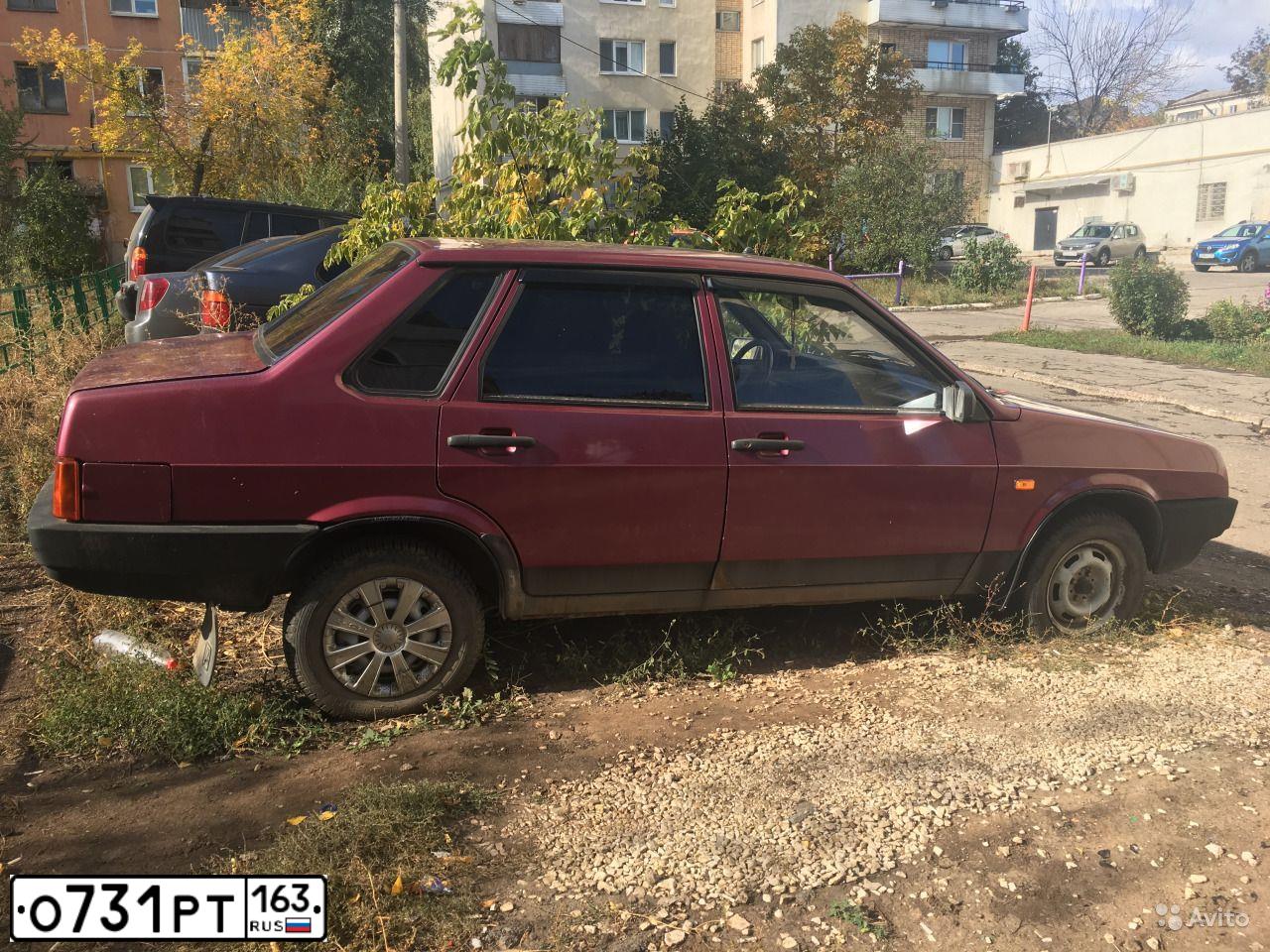Фото автомобиля LADA 2109 SAMARA, 1999 — госномер О731РТ163. Цвет: КРАСНЫЙ