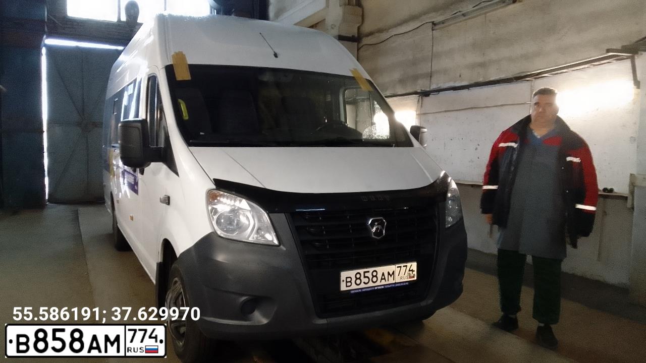 Фото автомобиля GAZ GAZELLE NEXT, 2020 — госномер А660РЕ142. Цвет: Белый