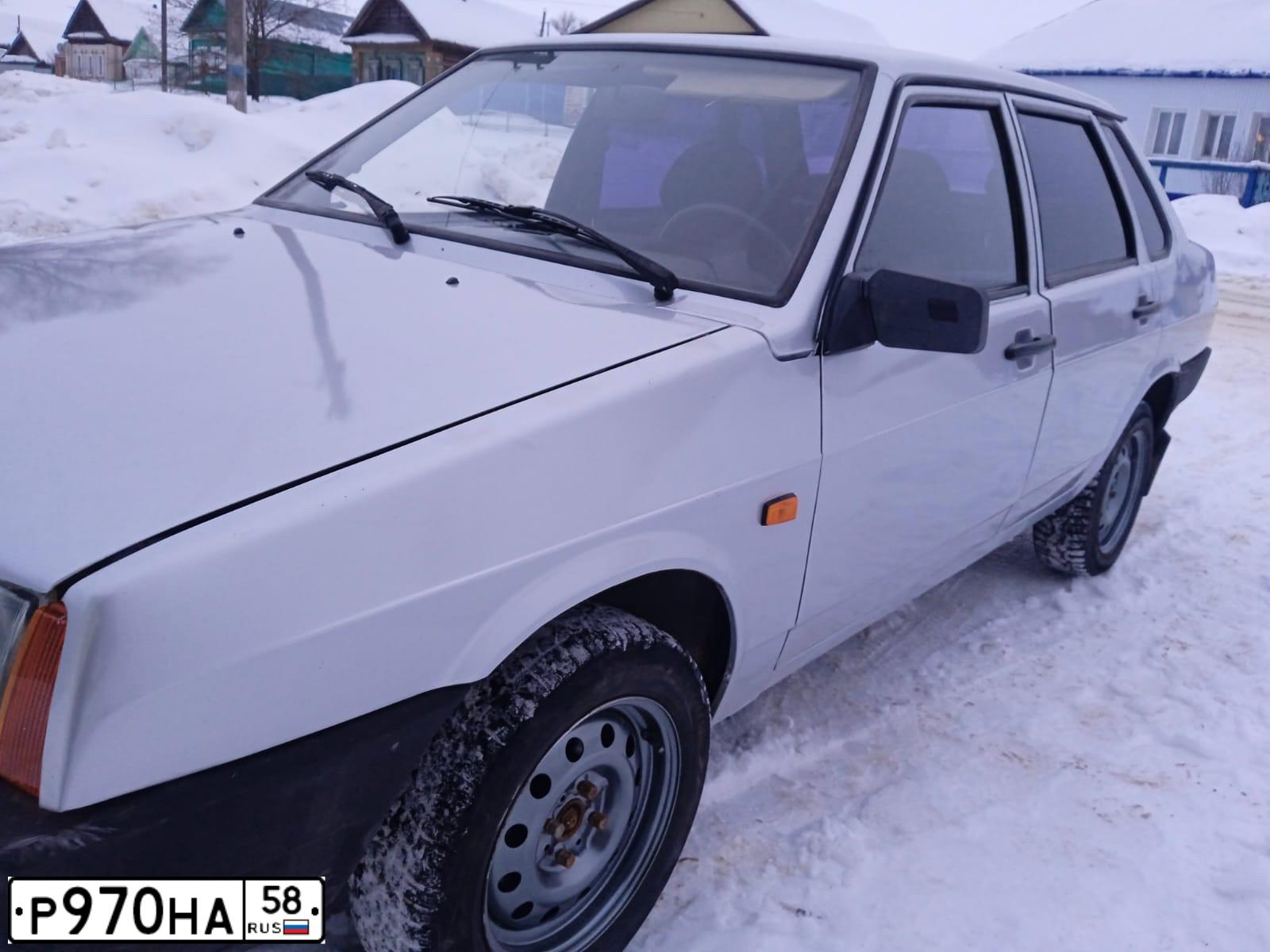 Фото автомобиля LADA 2109 SAMARA, 2003 — госномер Р970НА58. Цвет: БЕЛЫЙ