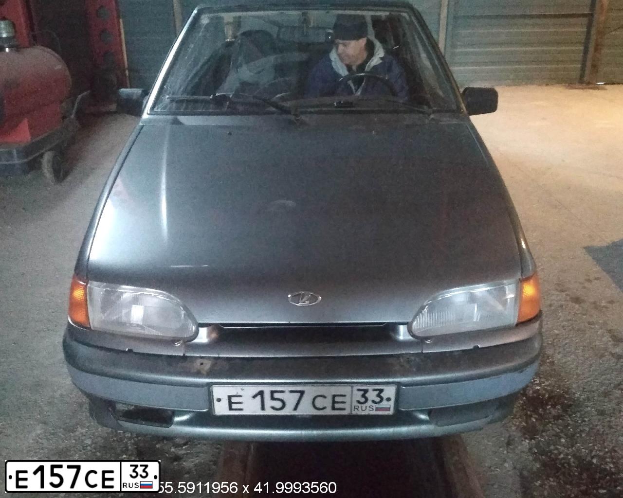 Фото автомобиля LADA 2114 SAMARA, 2005 — госномер Е157СЕ33. Цвет: СРЕДНИЙ СЕРО-ЗЕЛЕНЫЙ МЕТ.