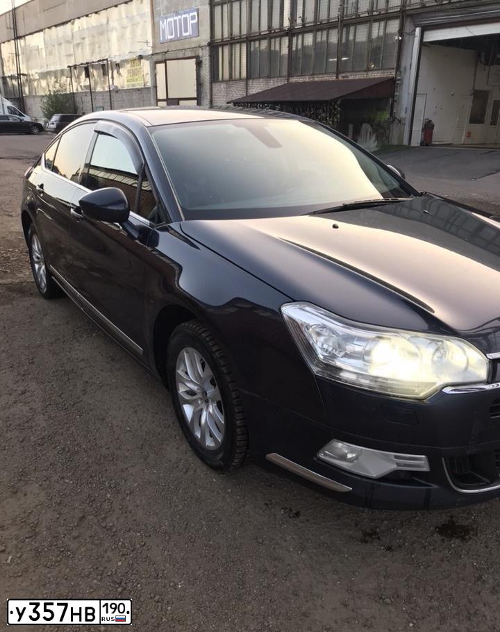 Фото автомобиля CITROEN C5, 2008 — госномер Н488ВХ977. Цвет: СИНИЙ