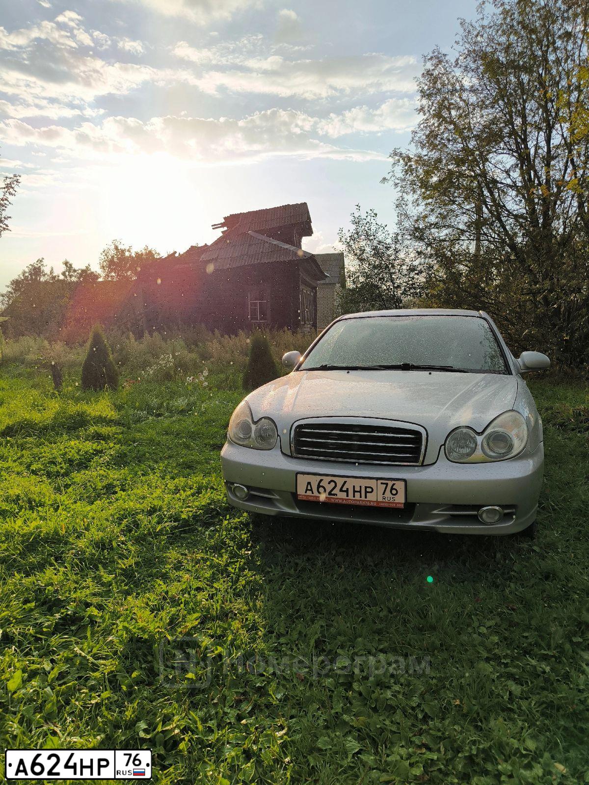 Фото автомобиля TAGAZ SONATA, 2006 — госномер А624НР76. Цвет: Серый