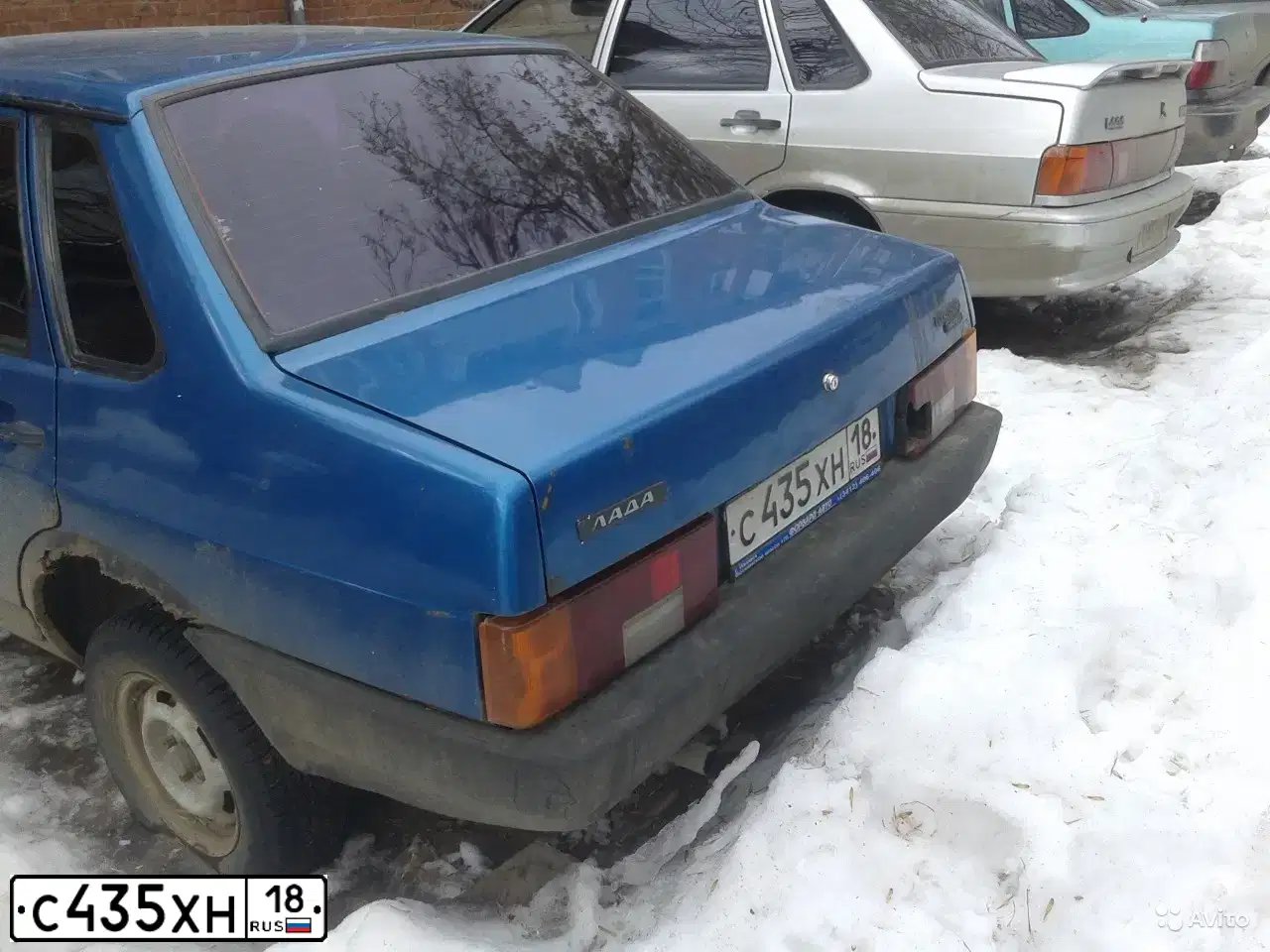 Фото автомобиля LADA 2109 SAMARA, 1999 — госномер С435ХН18. Цвет: СЕРЕБРИСТО-СИНЕ-ЗЕЛЕНЫЙ