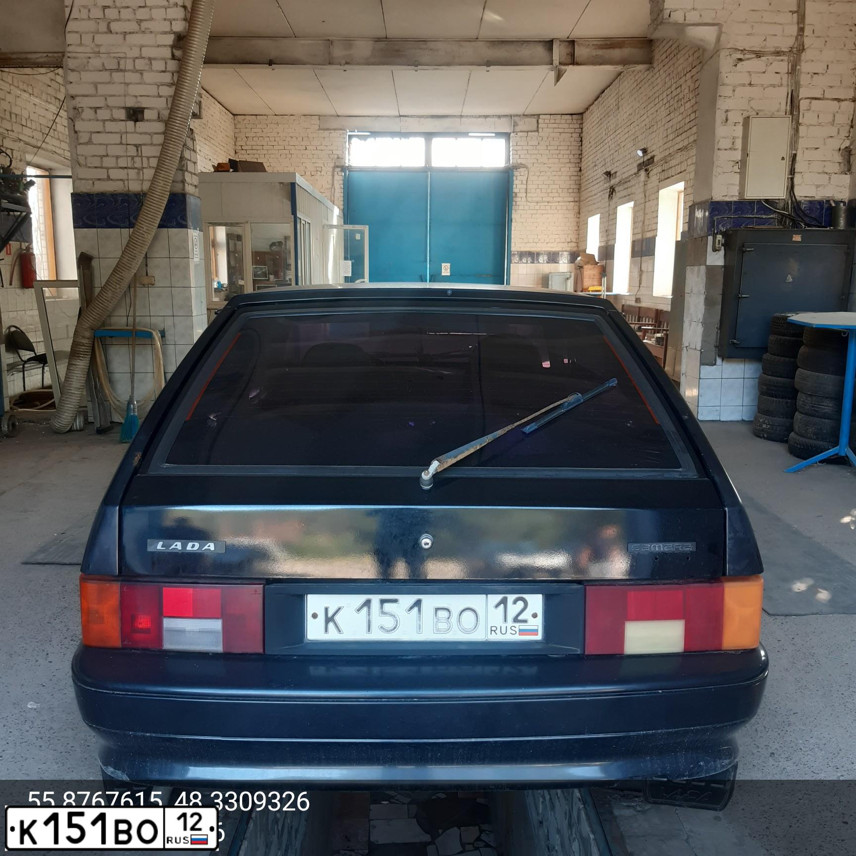 Фото автомобиля LADA 2114 SAMARA, 2009 — госномер К151ВО12. Цвет: ГРАФИТОВЫЙ МЕТАЛЛИК