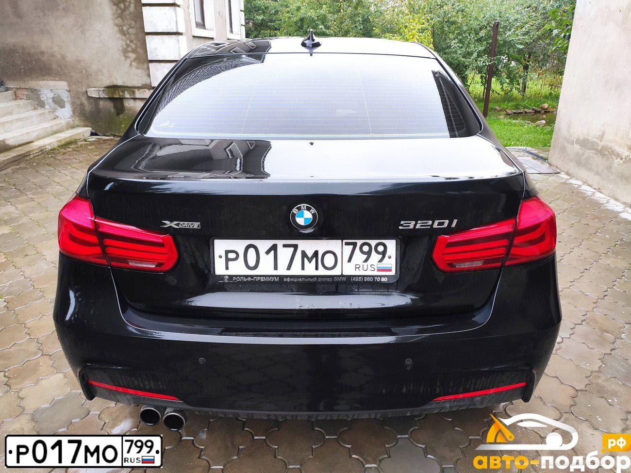 Фото автомобиля BMW 320I, 2018 — госномер К369СЕ186. Цвет: ЧЕРНЫЙ