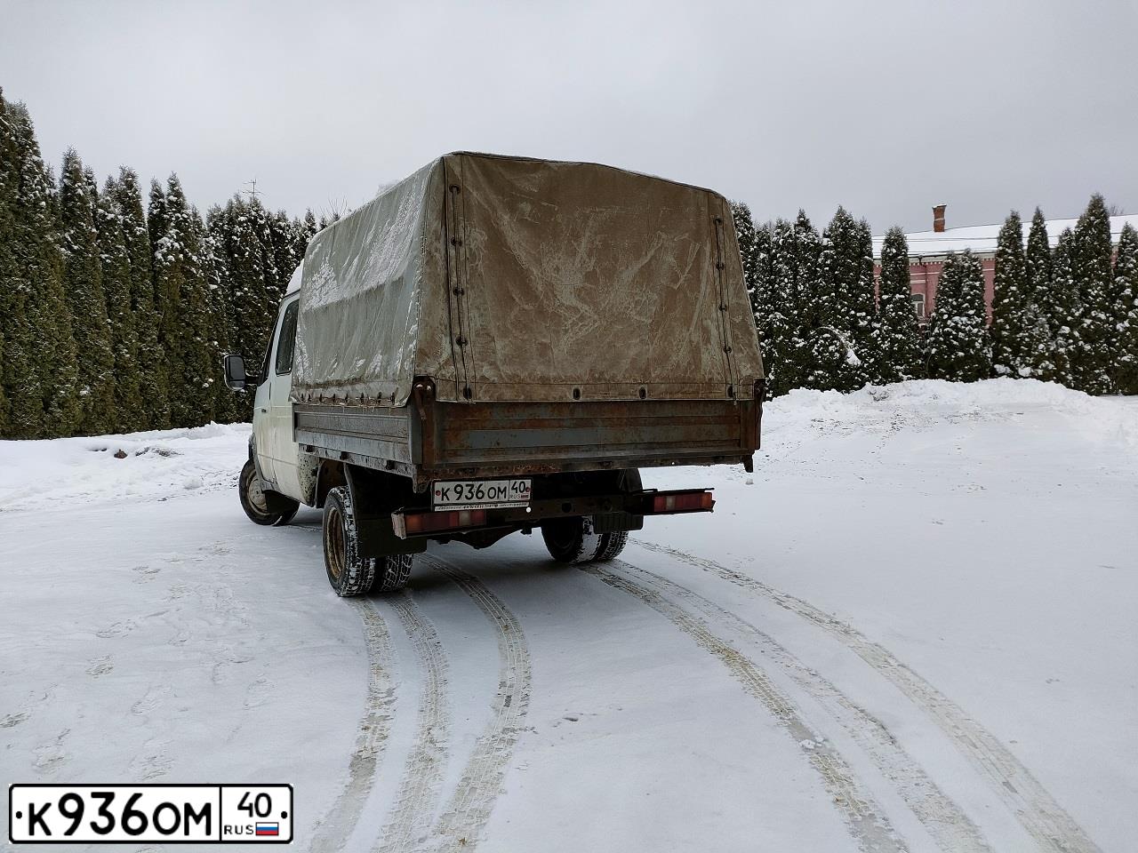 Фото автомобиля GAZ 3302 EL, 2008 — госномер К936ОМ40. Цвет: БЕЛЫЙ