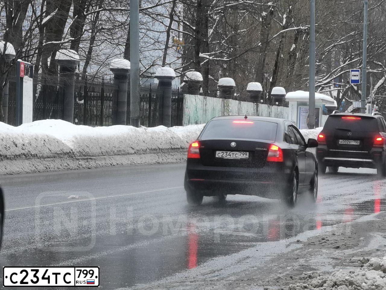 Фото автомобиля SKODA OCTAVIA, 2012 — госномер С234ТС799. Цвет: ЧЕРНЫЙ
