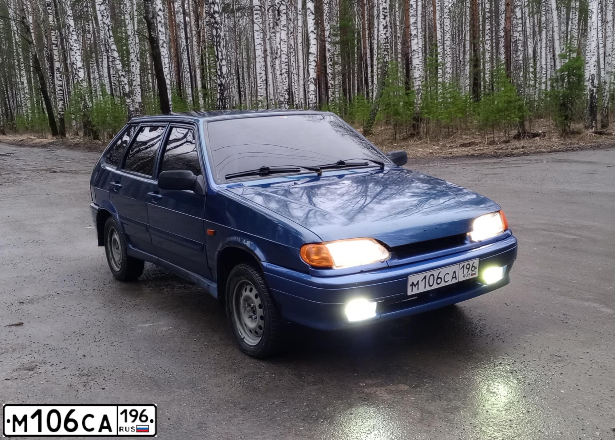 Фото автомобиля LADA 2114 SAMARA, 2005 — госномер М106СА196. Цвет: сине-зеленый