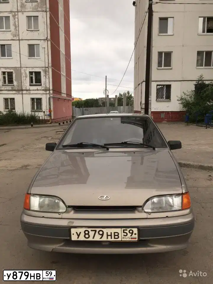 Фото автомобиля LADA 2114 SAMARA, 2007 — госномер У879НВ59. Цвет: СЕРО БЕЖЕВЫЙ