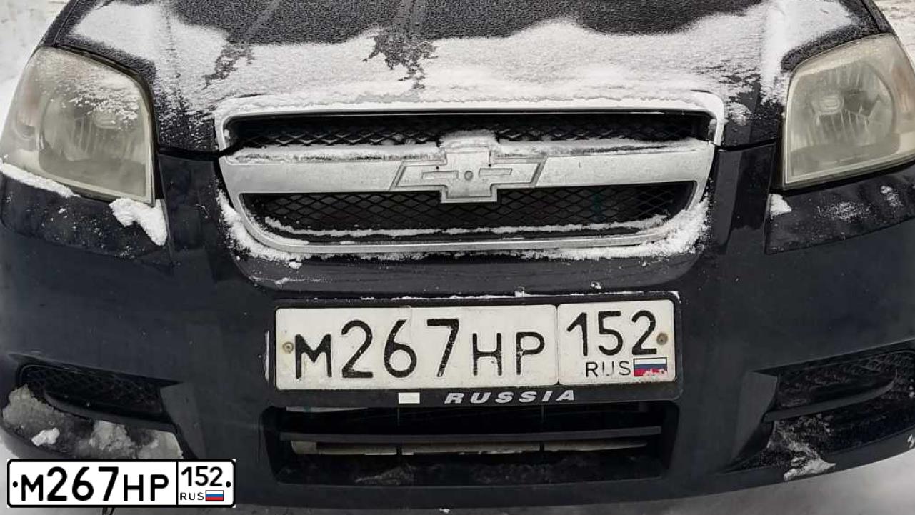 Фото автомобиля CHEVROLET AVEO, 2006 — госномер М848КТ33. Цвет: ЧЕРНЫЙ