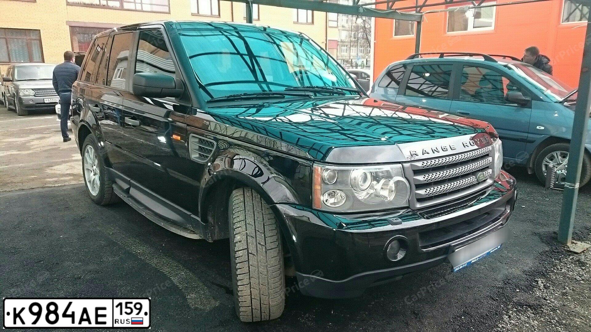 Фото автомобиля LANDROVER RANGE ROVER SPORT, 2006 — госномер Т762ХА196. Цвет: ЧЕРНЫЙ