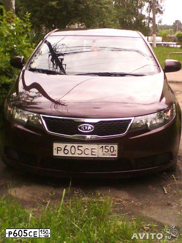 Фото автомобиля KIA CERATO, 2011 — госномер Р605СЕ150. Цвет: ВИШНЕВЫЙ ТЕМНЫЙ