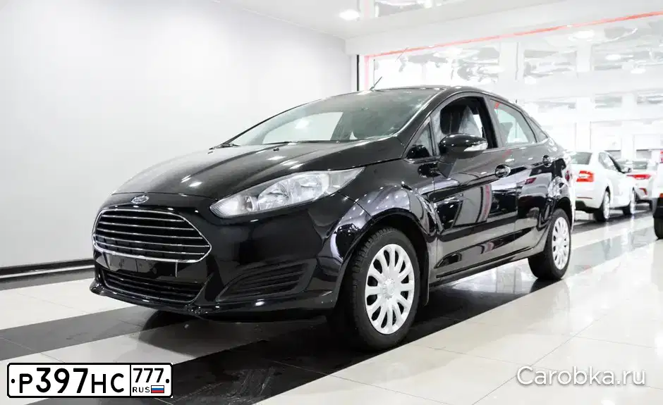 Фото автомобиля FORD FIESTA / ASPIRE, 2015 — госномер Р397НС777. Цвет: ЧЕРНЫЙ