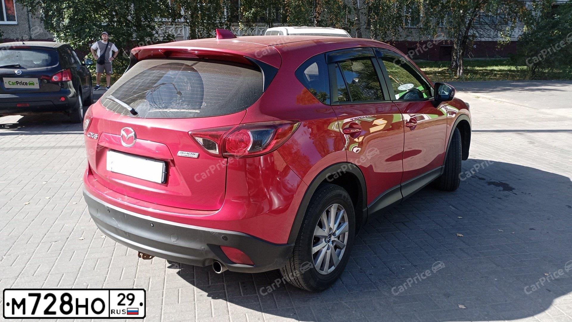 Фото автомобиля MAZDA CX-5, 2015 — госномер У658ТО152. Цвет: Красный