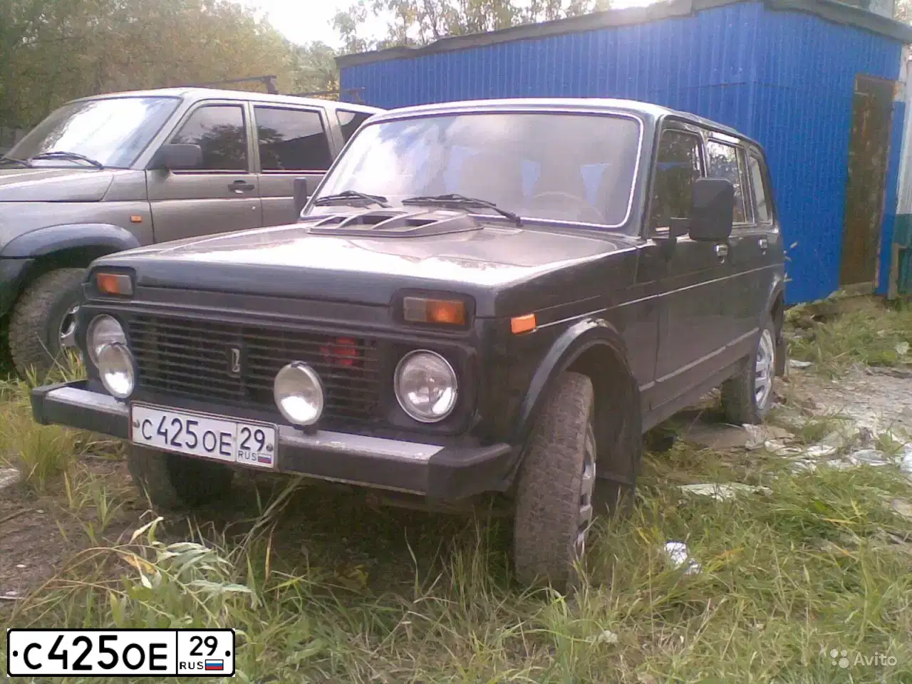 Фото автомобиля LADA 2131 NIVA, 2004 — госномер М857ЕК29. Цвет: Темно-зеленый