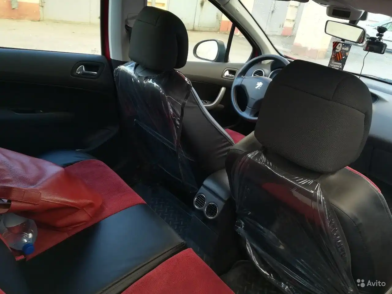 Фото автомобиля PEUGEOT 308, 2008 — госномер О361СХ48. Цвет: Красный