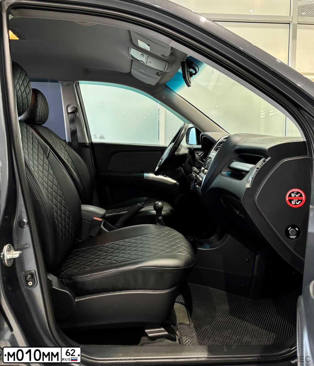 Фото автомобиля KIA SPORTAGE, 2010 — госномер М007ММ62. Цвет: СЕРЫЙ