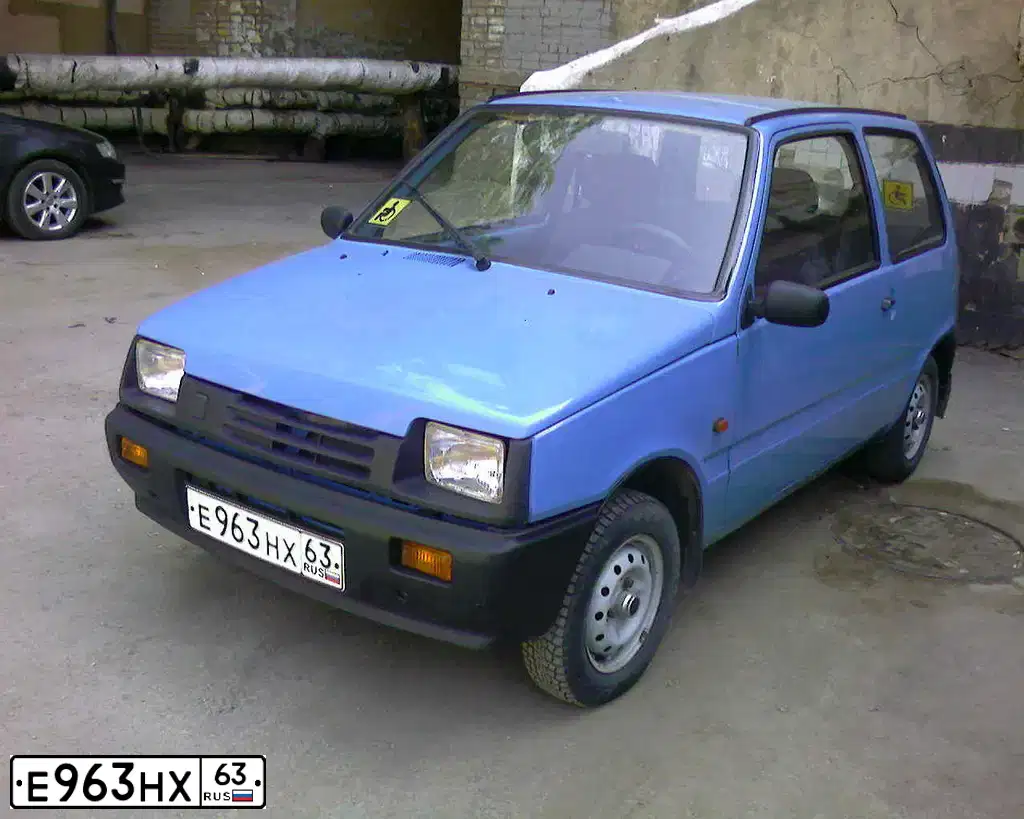 Фото автомобиля LADA OKA, 2002 — госномер Н828СВ159. Цвет: синий