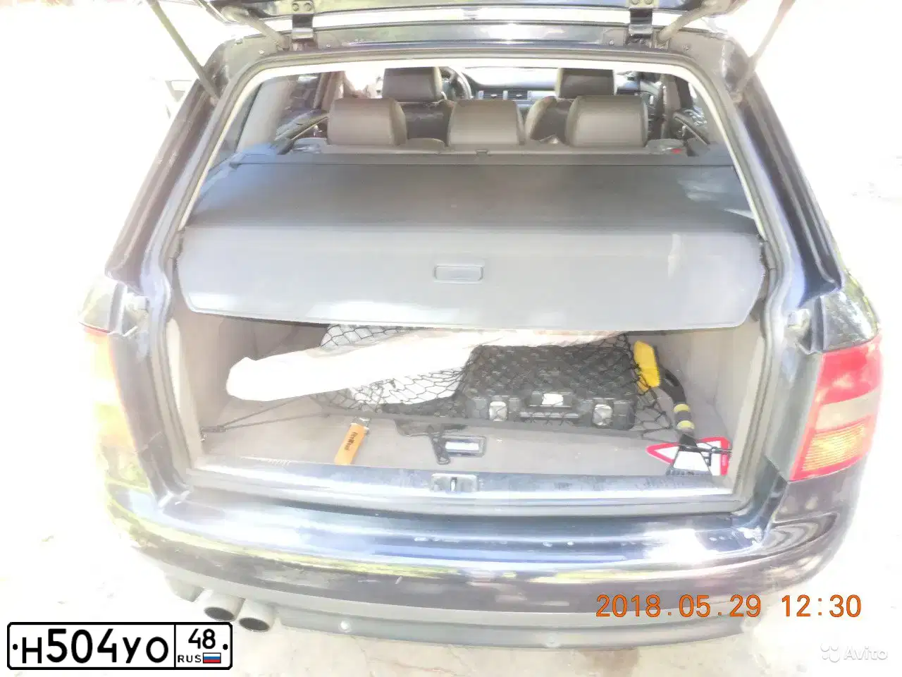 Фото автомобиля AUDI A6, 2003 — госномер Н504УО48. Цвет: синий