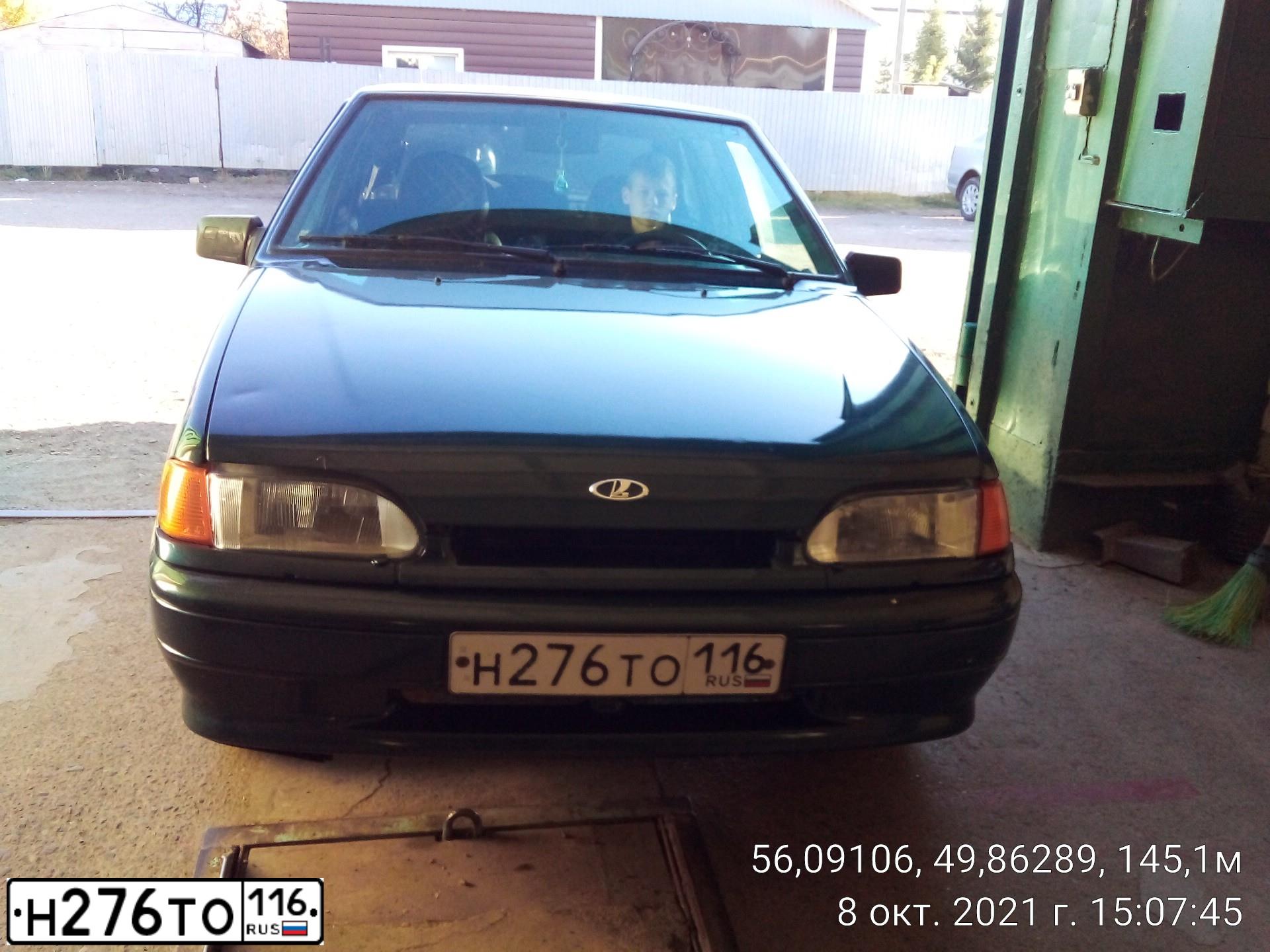 Фото автомобиля LADA 2114 SAMARA, 2007 — госномер Н276ТО116. Цвет: Темно-зеленый