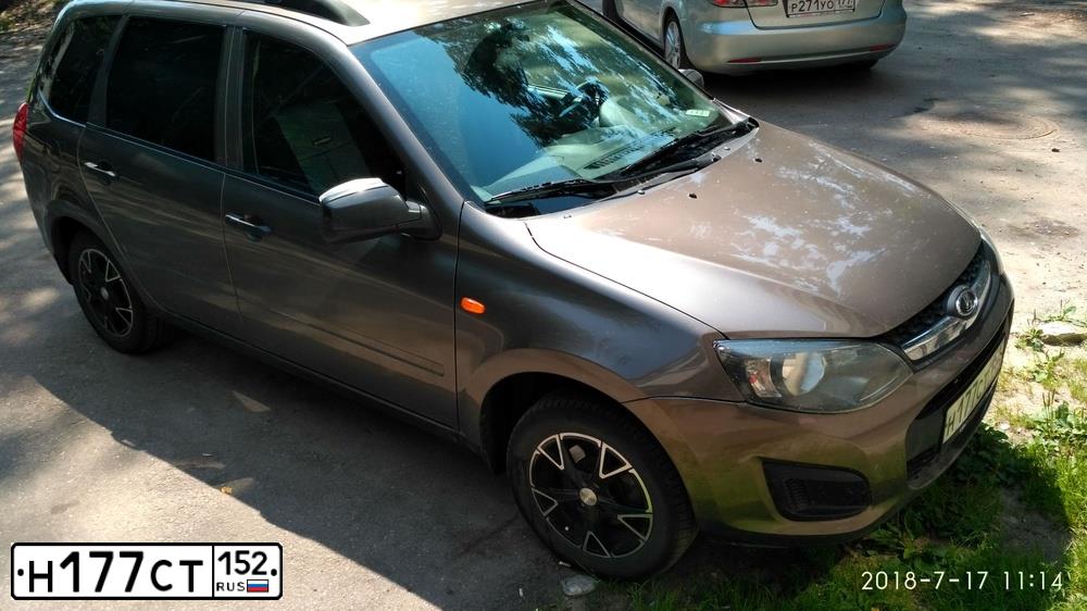 Фото автомобиля LADA 2194 KALINA, 2015 — госномер Н177СТ152. Цвет: Коричневый