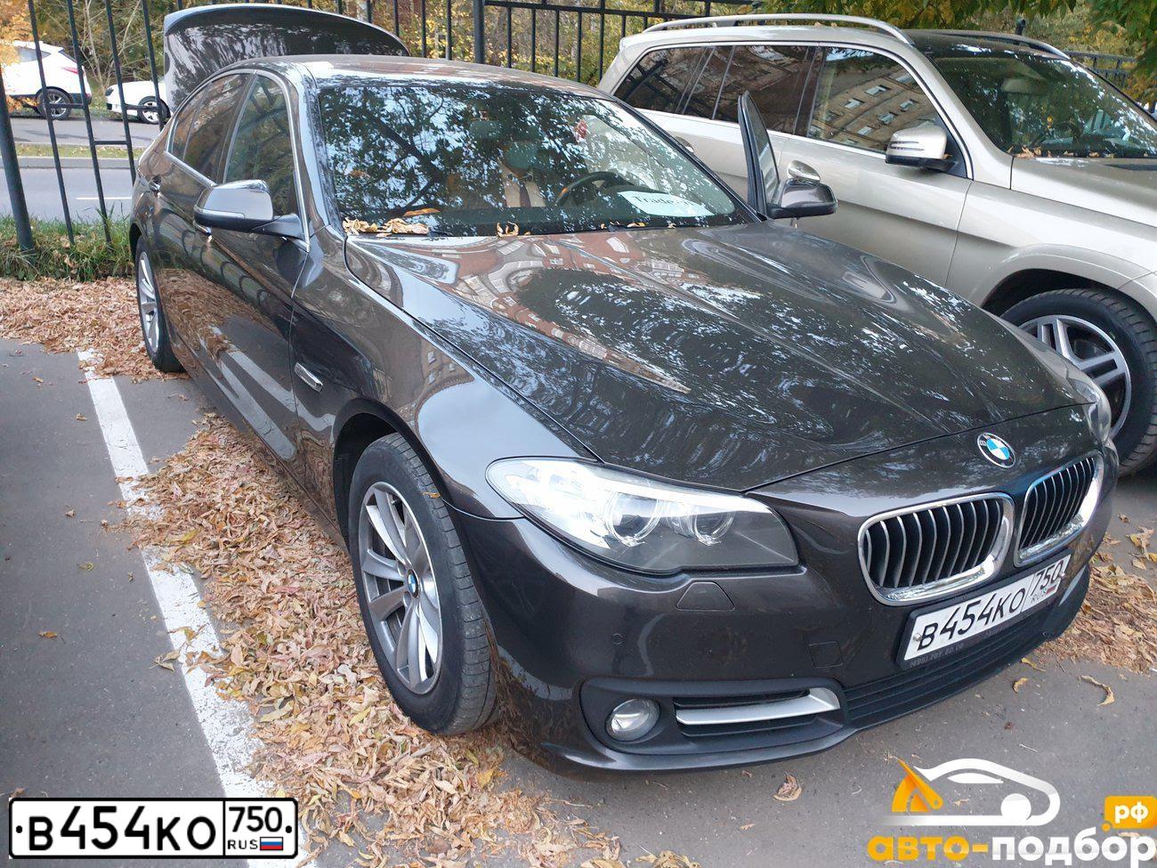 Фото автомобиля BMW SERIE 5, 2014 — госномер Т298ЕО136. Цвет: Коричневый