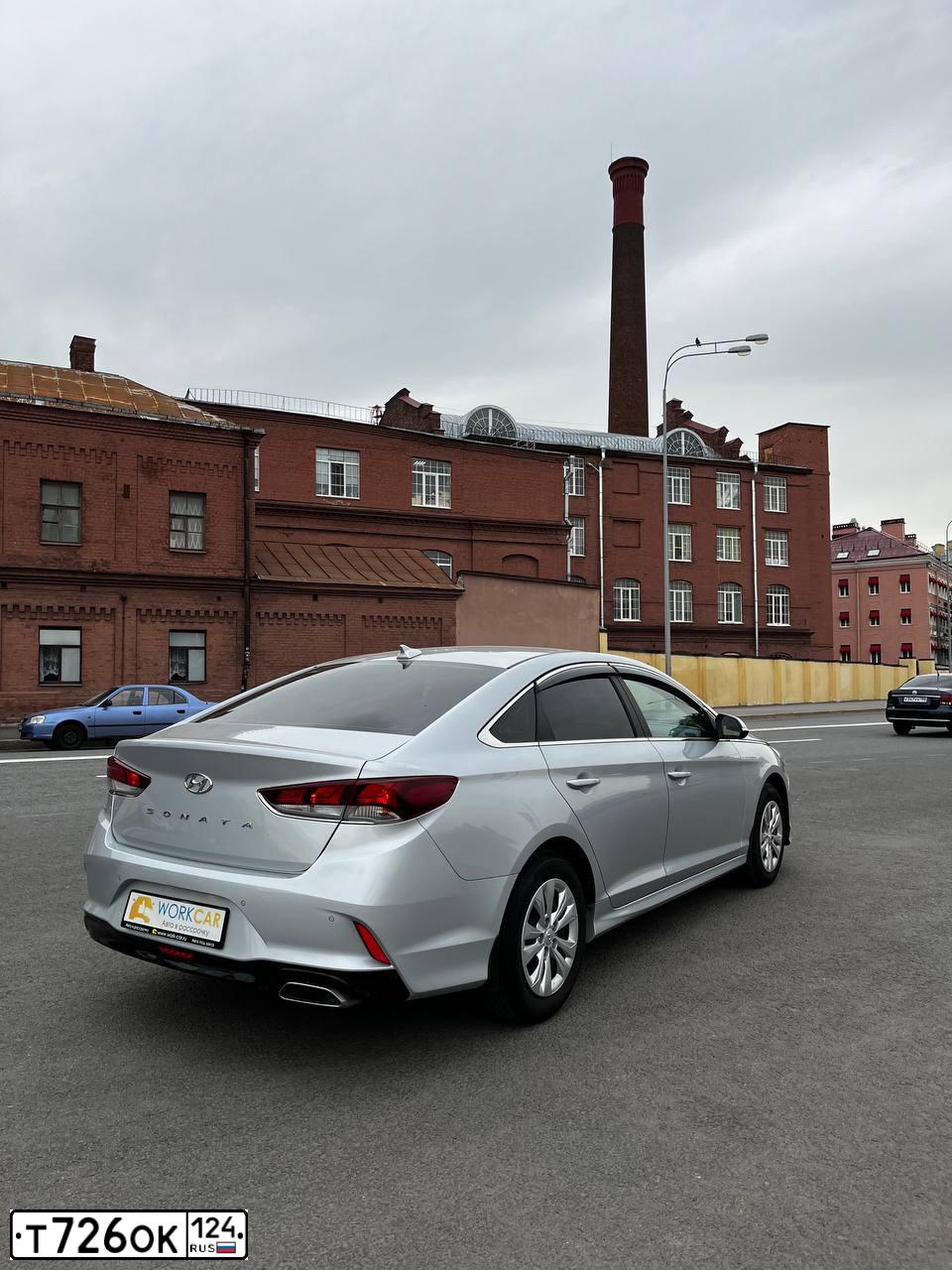 Фото автомобиля HYUNDAI SONATA, 2019 — госномер Р480РС154