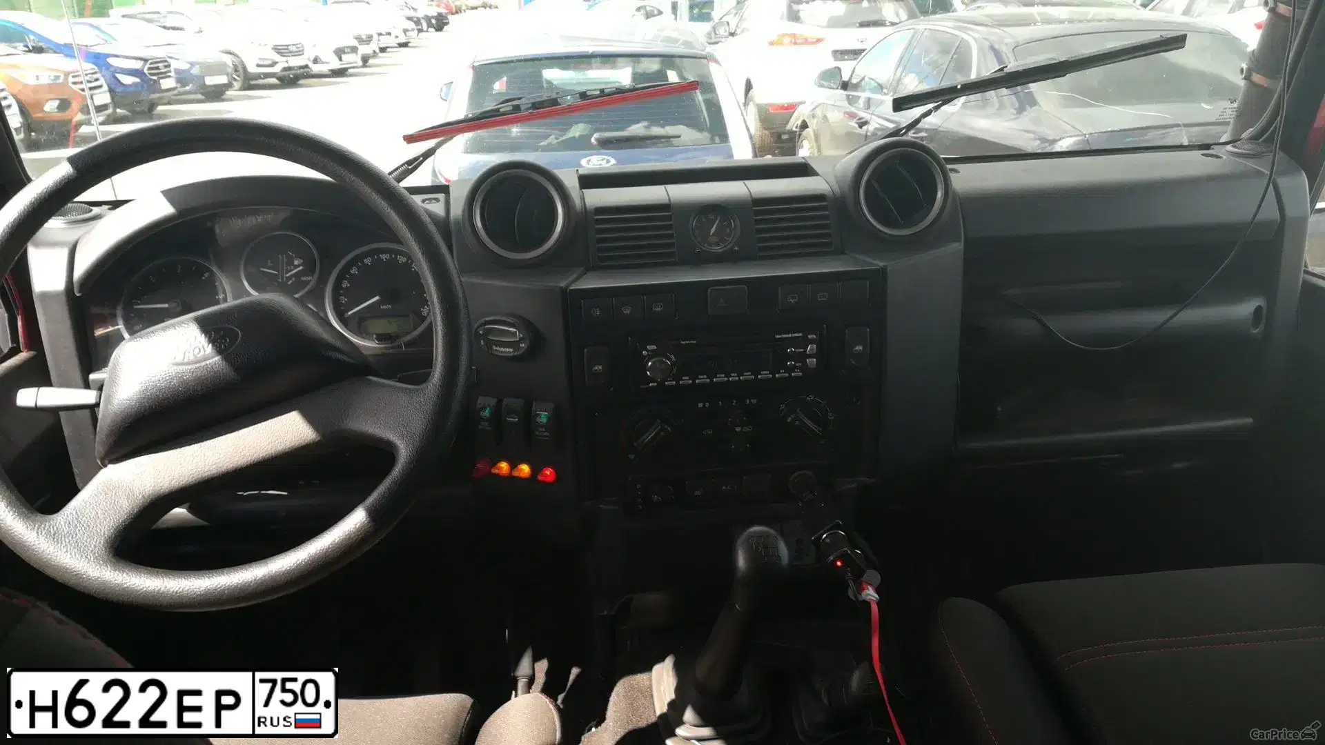 Фото автомобиля LANDROVER DEFENDER, 2007 — госномер С445УР177. Цвет: КРАСНЫЙ ТЕМНЫЙ