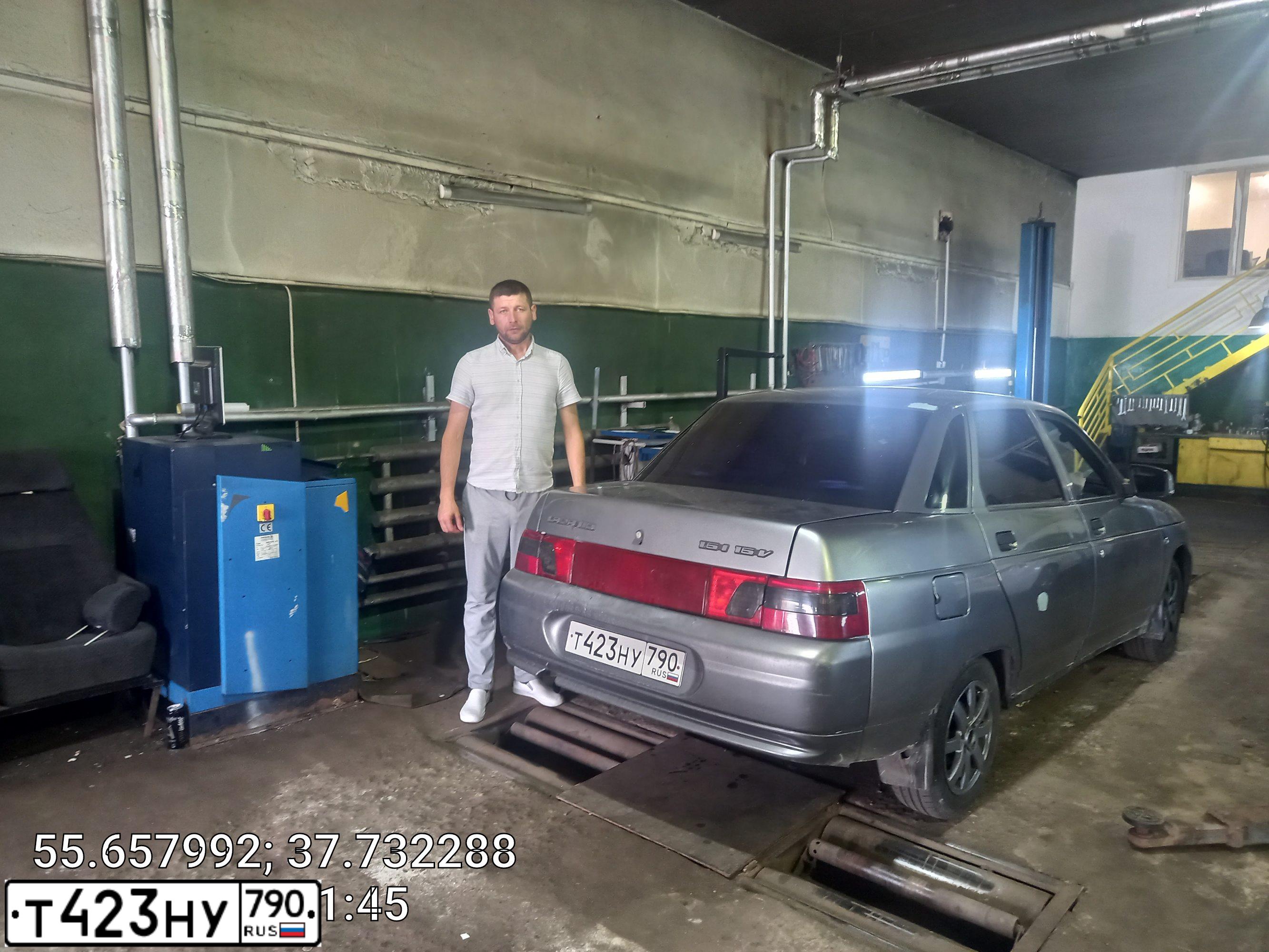 Фото автомобиля LADA 2110 LADA, 2006 — госномер Т423НУ790. Цвет: СРЕДНИЙ СЕРО-ЗЕЛЕНЫЙ МЕТ