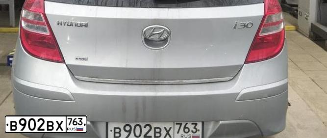 Фото автомобиля HYUNDAI I30, 2010 — госномер О923НТ29. Цвет: СЕРЕБРИСТЫЙ