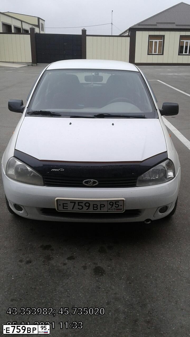 Фото автомобиля LADA 1119 KALINA, 2010 — госномер О979ОН178. Цвет: Белый