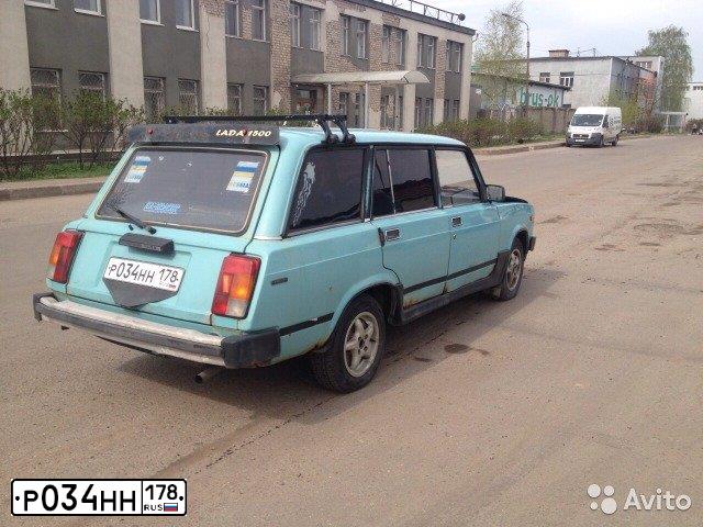 Фото автомобиля LADA 2104, 2001 — госномер Р034НН178. Цвет: СЕРО- ЗЕЛЕНО -ГОЛУБОЙ