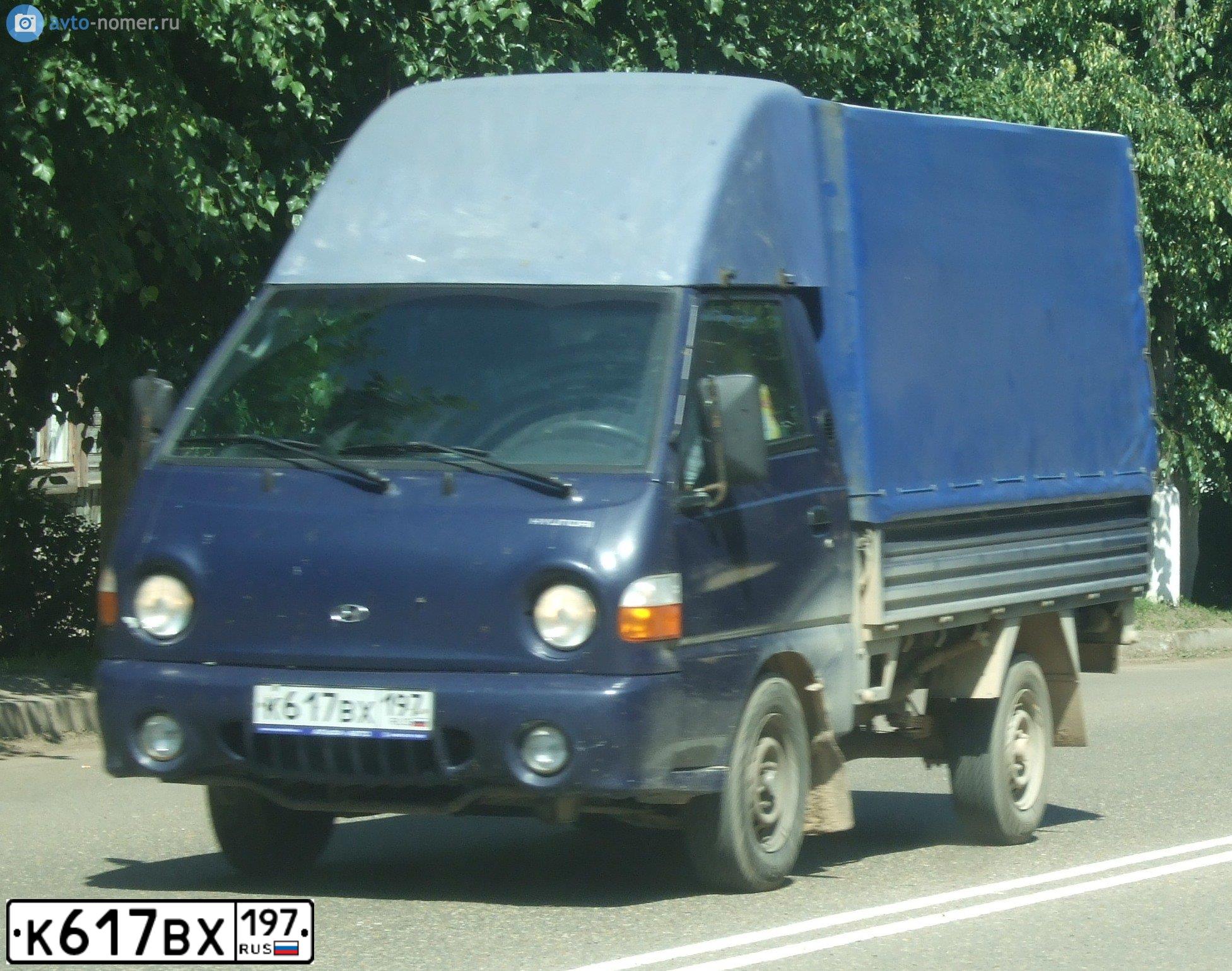 Фото автомобиля TAGAZ PORTER, 2007 — госномер К617ВХ197. Цвет: СИНИЙ