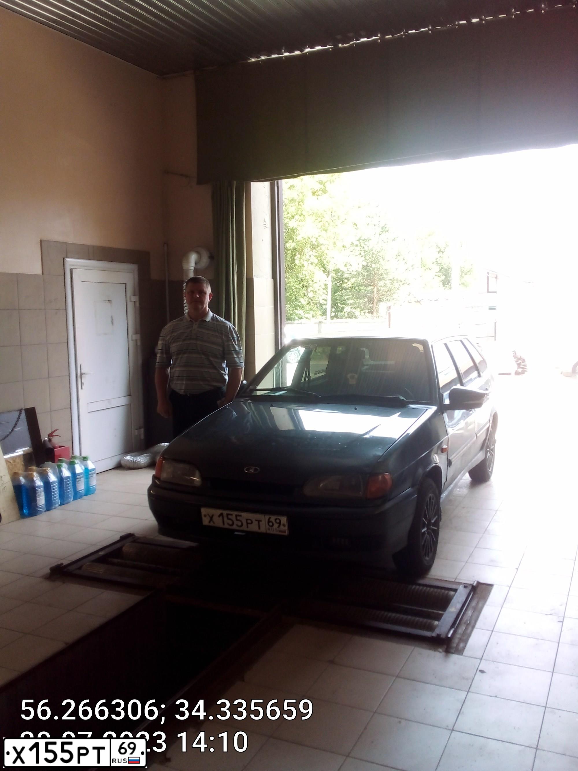 Фото автомобиля LADA 2114 SAMARA, 2011 — госномер Х155РТ69. Цвет: СЕРО-СИНЕ-ЗЕЛЕНЫЙ