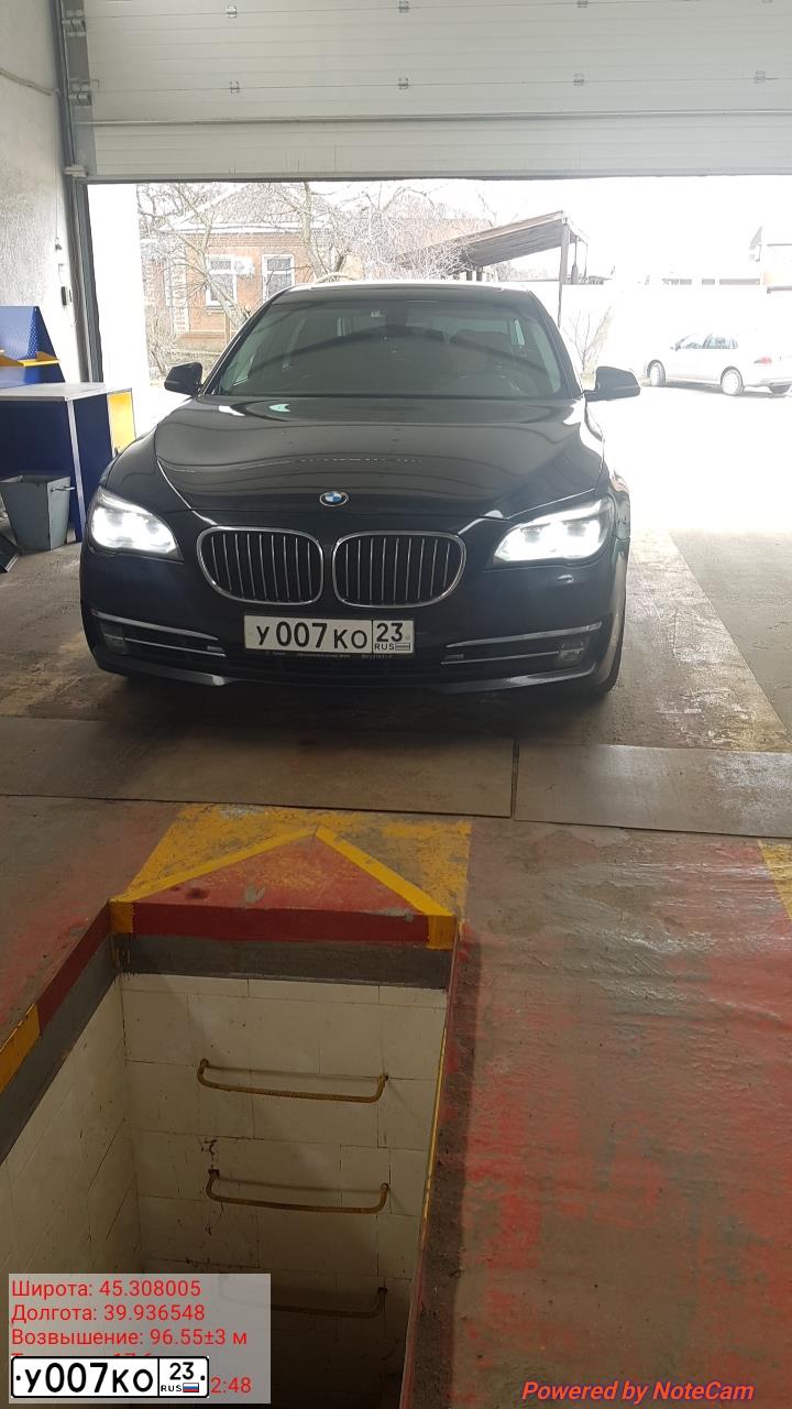 Фото автомобиля BMW 740LI, 2013 — госномер Н412МС82. Цвет: ЧЕРНЫЙ