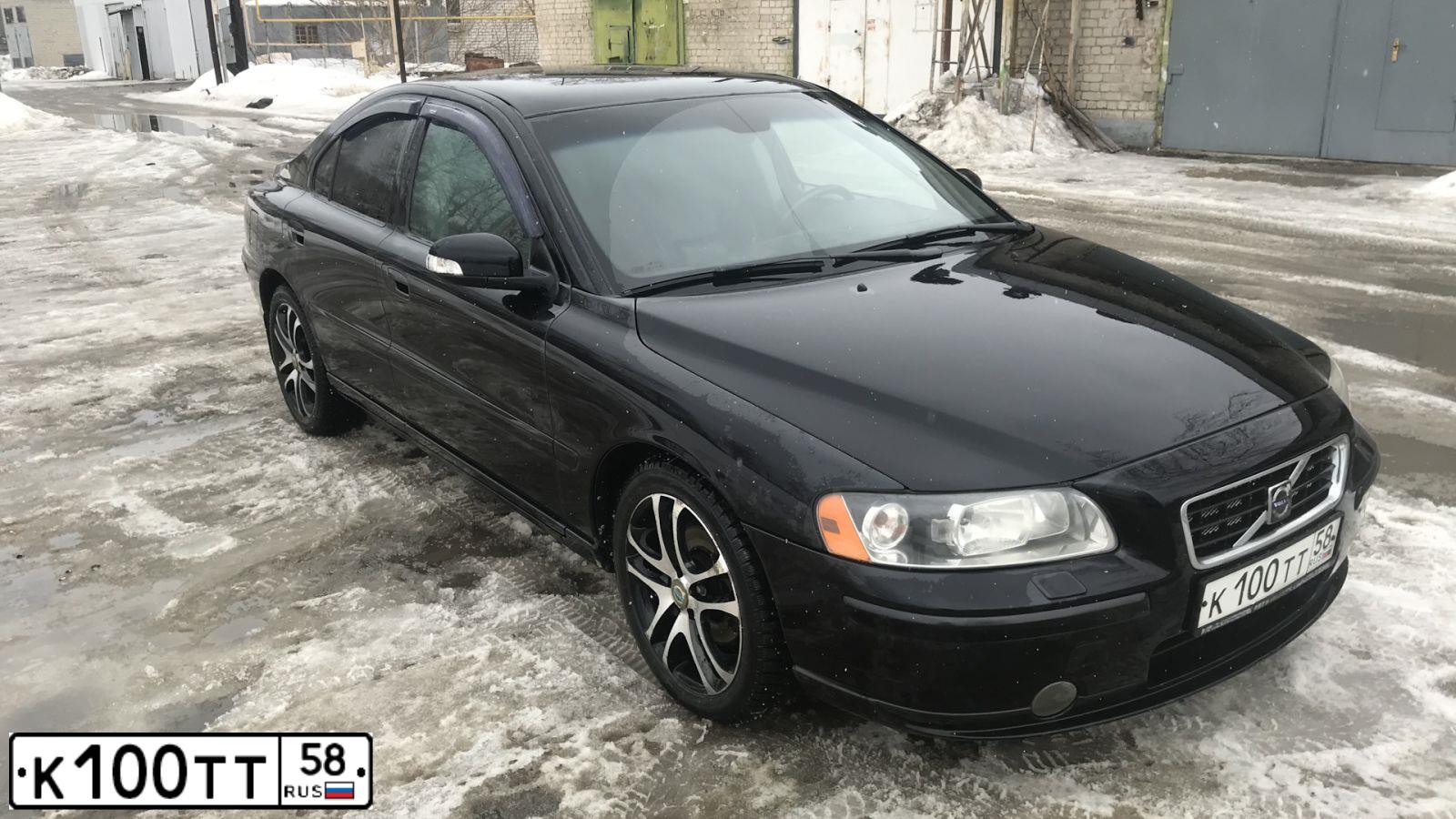 Фото автомобиля VOLVO S60, 2007 — госномер К100ТТ58. Цвет: ЧЕРНЫЙ