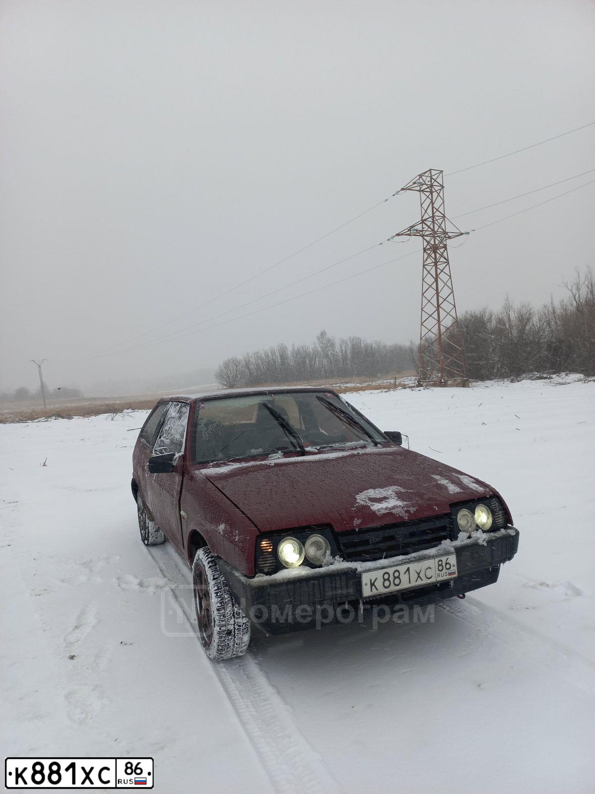 Фото автомобиля LADA 2108 SAMARA, 1996 — госномер Р598КА186. Цвет: КРАСНЫЙ
