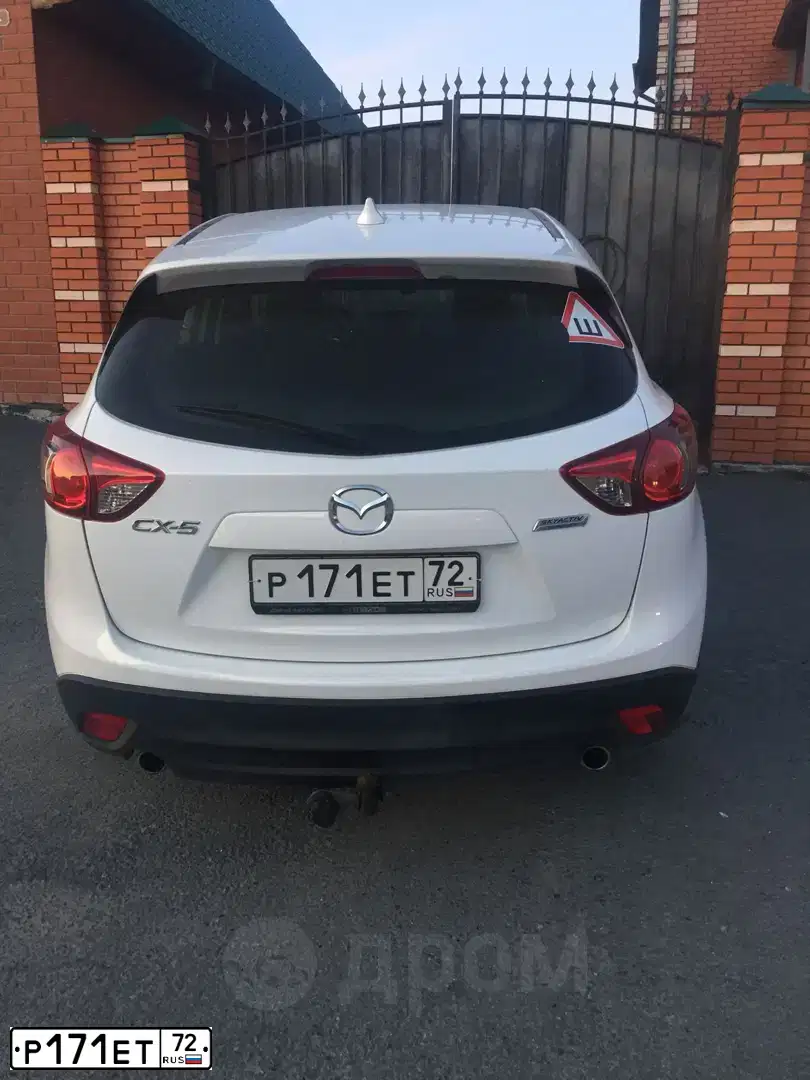 Фото автомобиля MAZDA CX-5, 2013 — госномер К451МУ186. Цвет: Белый