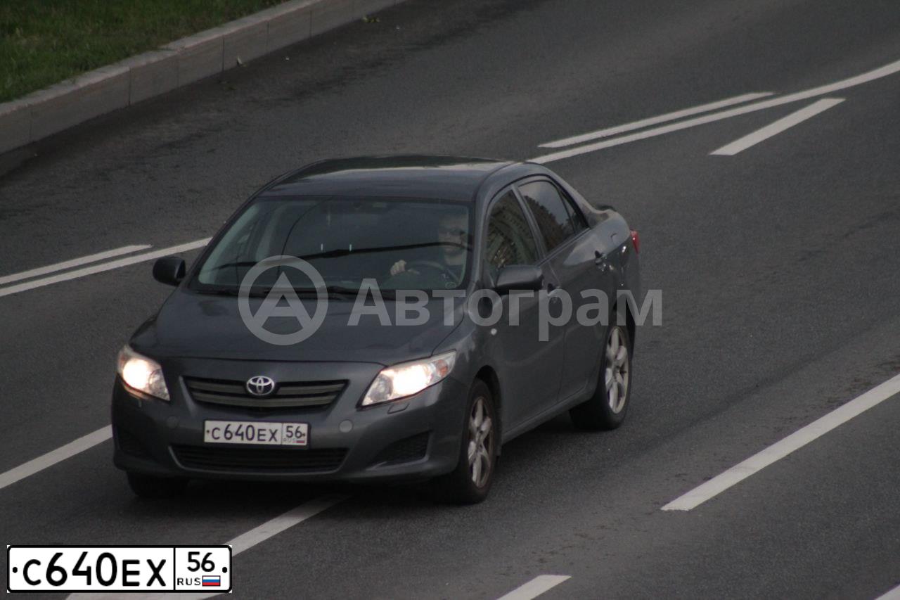 Фото автомобиля TOYOTA COROLLA, 2007 — госномер К418СХ147. Цвет: СЕРЫЙ