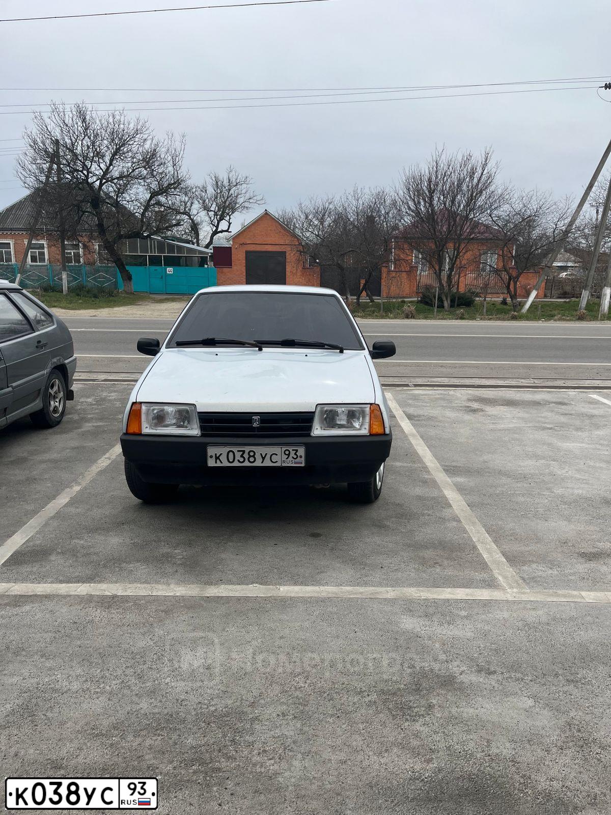Фото автомобиля LADA 2109 SAMARA, 2004 — госномер К038УС93. Цвет: ЖЕЛТЫЙ СЕРЕБРИСТЫЙ