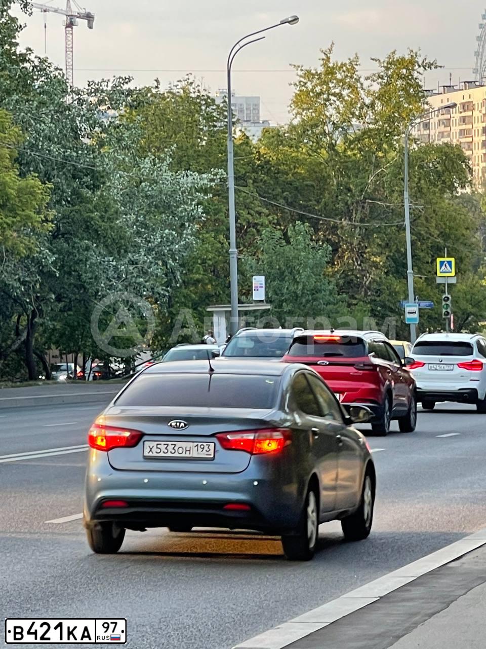 Фото автомобиля LADA 2107, 2003 — госномер Е879НН33. Цвет: СЕРЫЙ