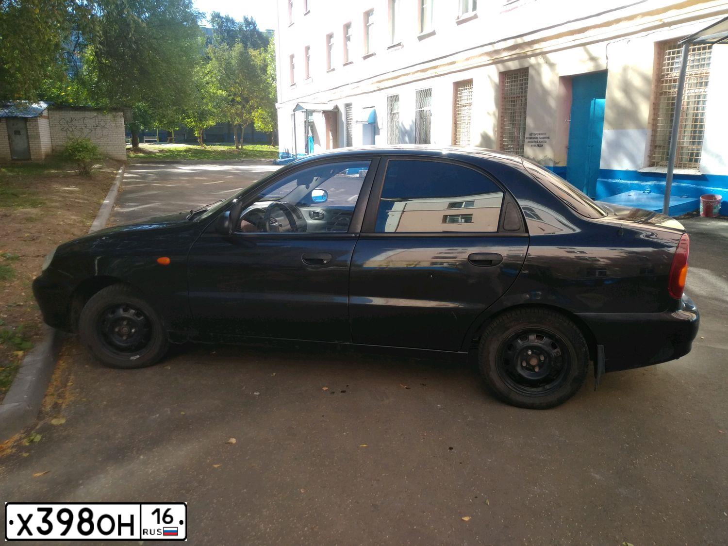Фото автомобиля ZAZ LANOS, 2006 — госномер К769РС21. Цвет: ЧЕРНЫЙ