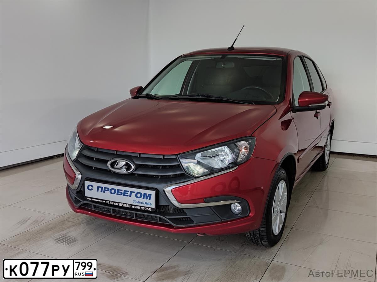 Фото автомобиля LADA 2191 GRANTA, 2020 — госномер Т024ВС152. Цвет: Красный