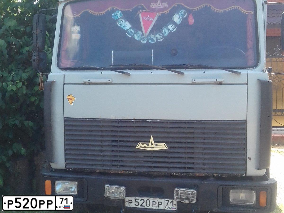 Фото автомобиля MAZ 4370 /4X2/, 2004 — госномер Р520РР71. Цвет: БЕЛАЯ НОЧЬ