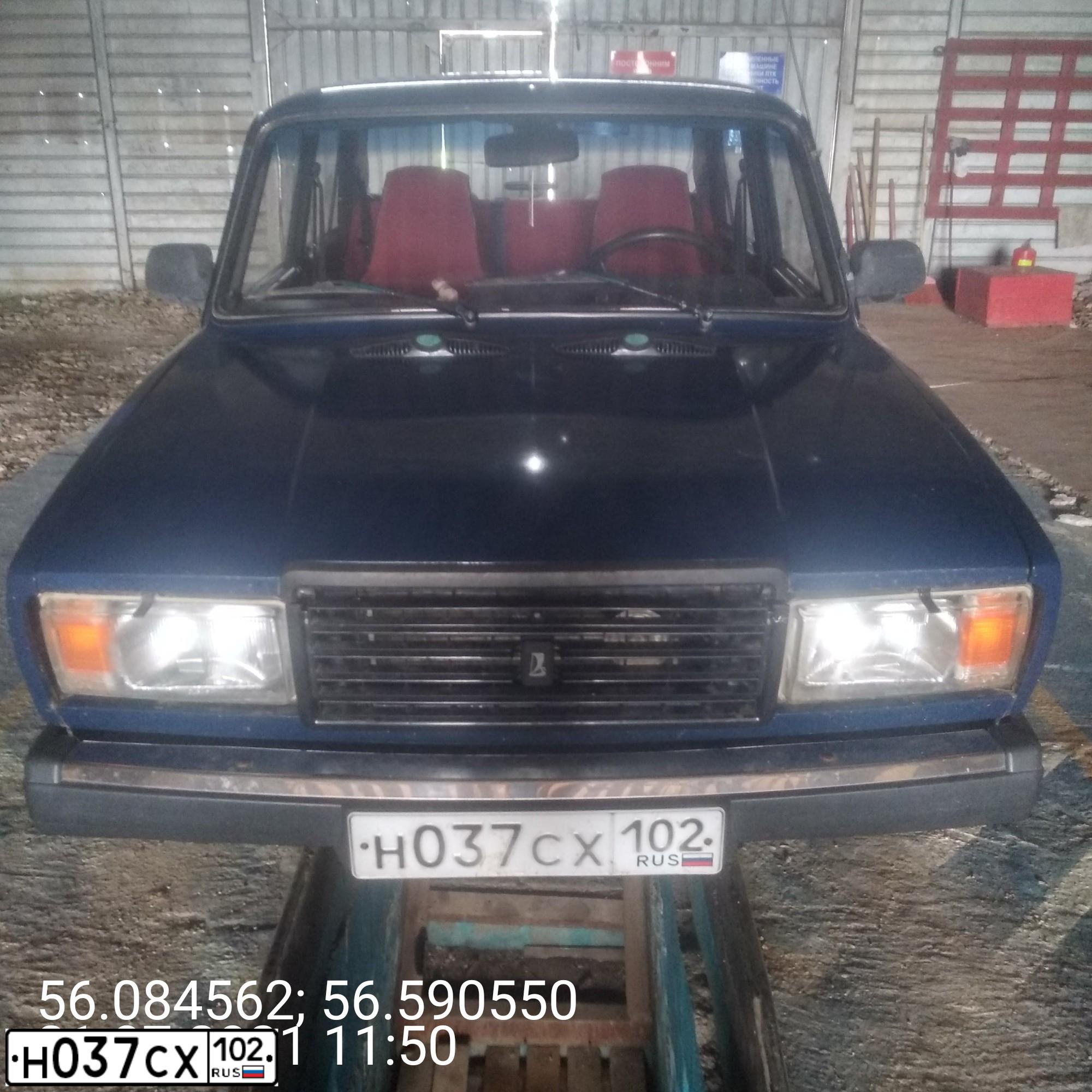 Фото автомобиля VAZ ЛАДА, 2008 — госномер К211КР102. Цвет: Темно-синий