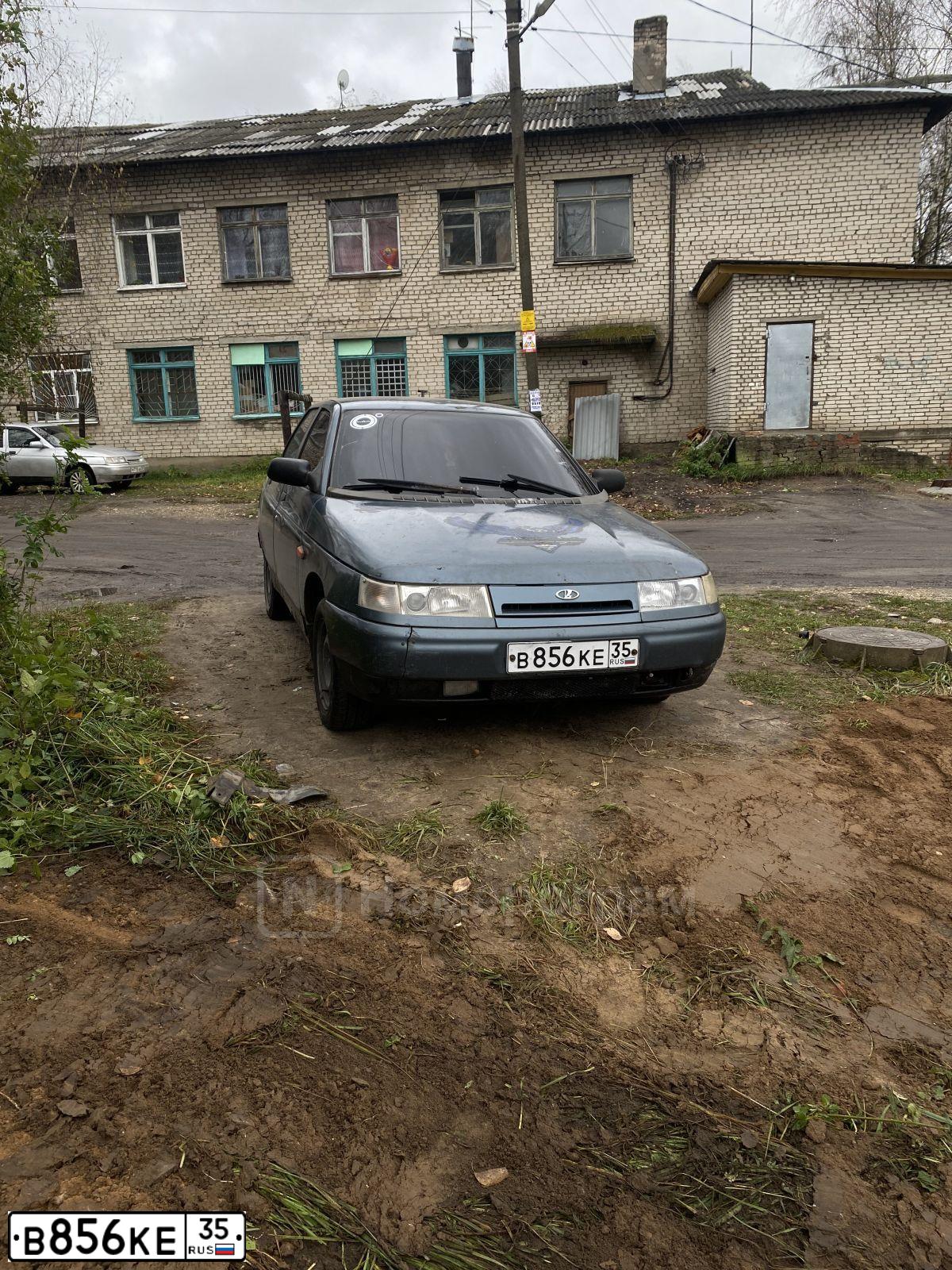 Фото автомобиля LADA 2110, 2001 — госномер В856КЕ35. Цвет: ТЕМНО-СЕРО-ГОЛУБОЙ МЕТАЛЛИК