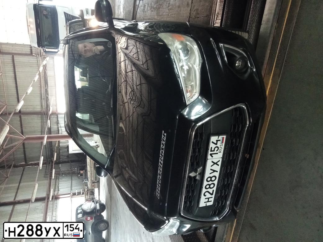 Фото автомобиля MITSUBISHI ASX, 2013 — госномер О030КВ102. Цвет: ЧЕРНЫЙ